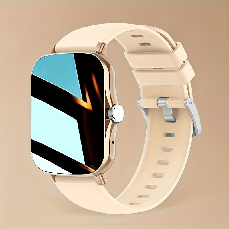 Smart Watch, Wireless Call Answer and Multiple Sport Mode, Remind of Long-Time Sitting Weather Forecast Message Notification, Frameless Slim Design, Suitable for Android and iPhone, Great Gift for Both Men and Women