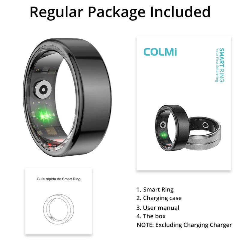 COLMI R02 Smart Ring IP68&5 ATM Waterproof With a charging box smart ring