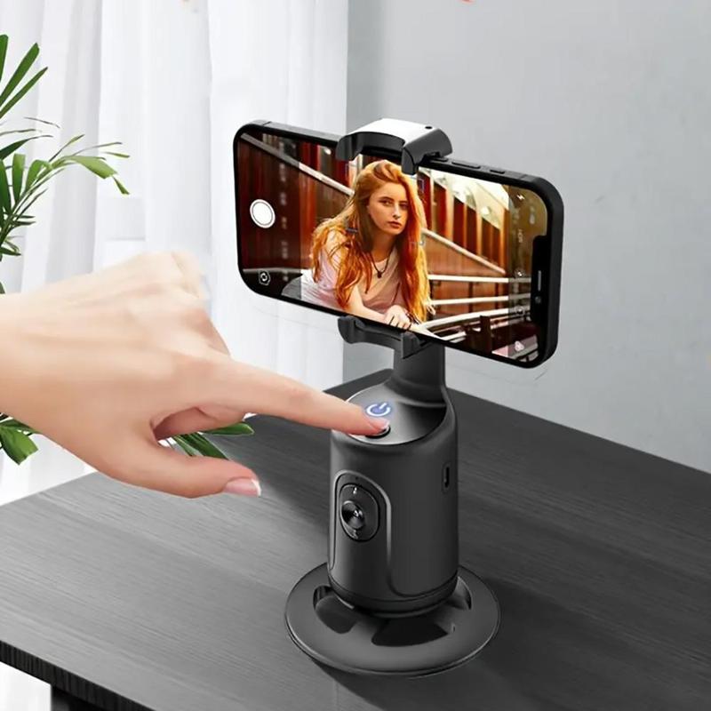 360° Rotation Gimbal Stabilizer, App-free Face Auto Following Holder, Gesture Control Smart Phone Stand, Portable Cellphone Holder for Live Streaming, Vlogging, Stocking Fillers Gift