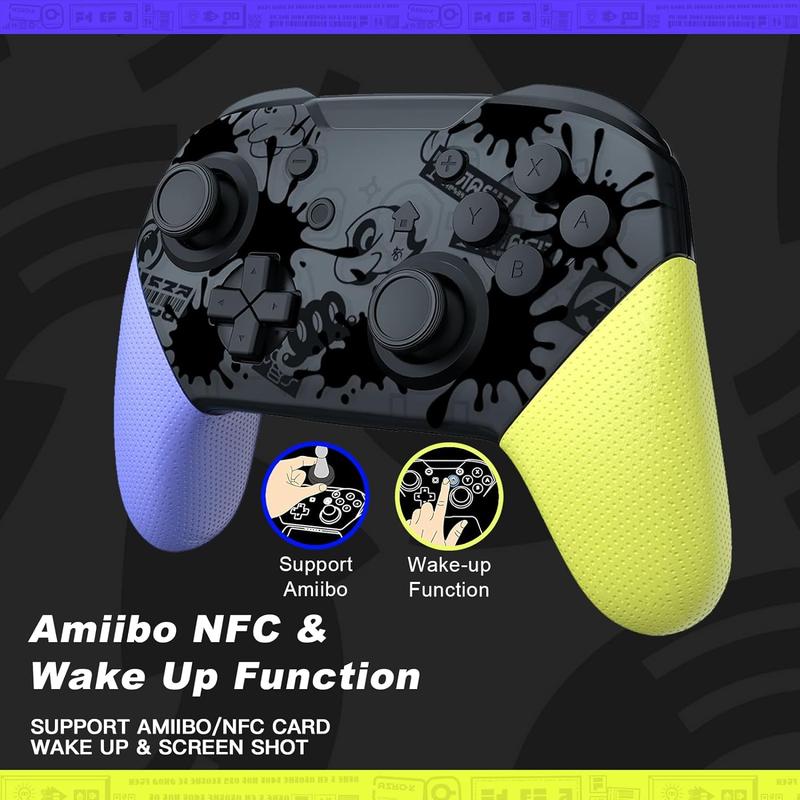 NFC Switch Pro Controller Compatible with Nintendo Switch OLED LITE Controller Supports NFC&Wake Up Function,Cool Gaming Accessories for Switch OLED LITE Console,Charger Dock,LR Switch Controller,Carry Case and so on.