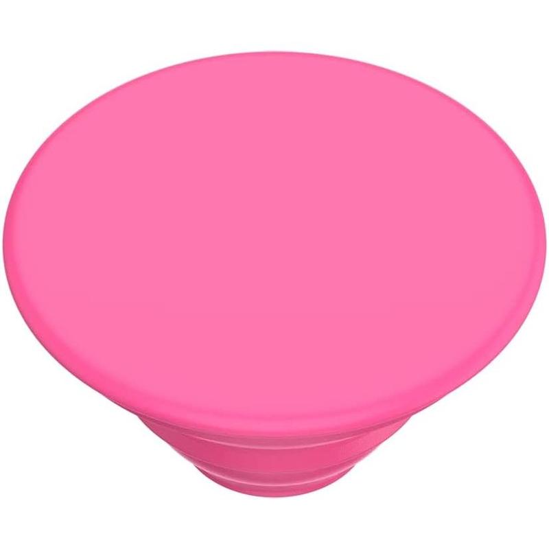 Phone Grip with Expanding Kickstand, Solid PopGrip - Neon Pink