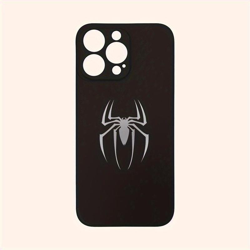 Spider Pattern Phone Case, 1 Count Decorative Phone Protector Cover, Phone Accessories Compatible with iPhone 15 14 13 12 11 Series