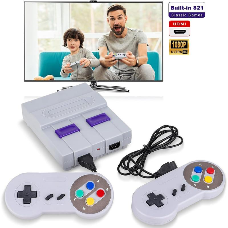 SNES Game Classic Built in 821 Mini Edition - WTH HDMI INPUT-TV Game Cable Console