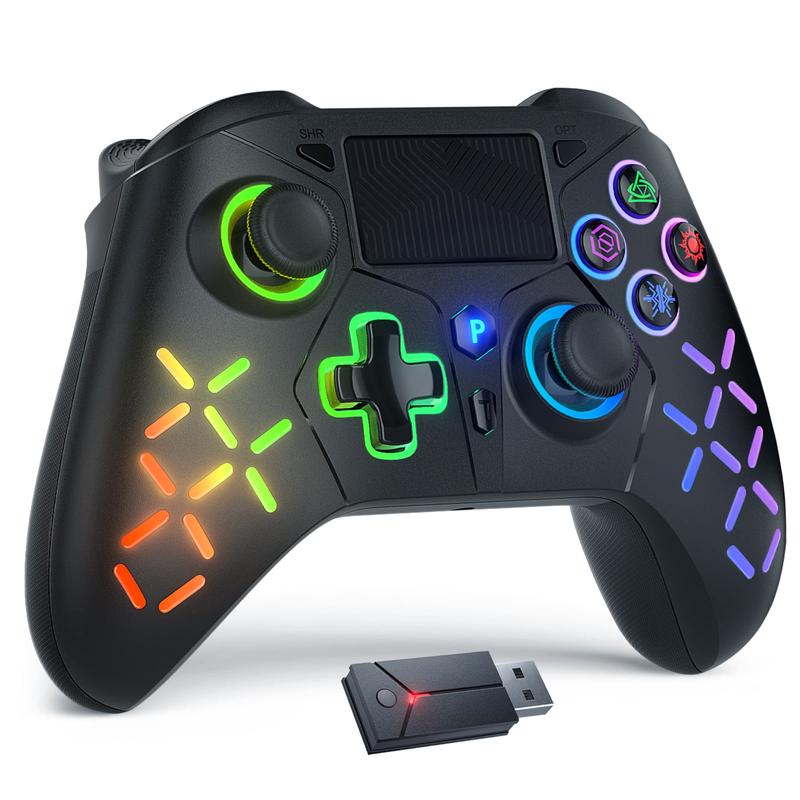 Wireless Controller for PS5 with LED RGB Light, Compatible with Playstation 5  Playstation 4  Playstation 3  Switch  PC