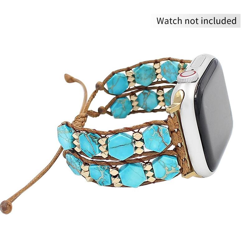 GIROUETTE Stone Watch Band, 1 Count Fashionable Watch Band for Women, Wearable Accessories for Apple Watch Series 9 8 7 6 5 4 3 2