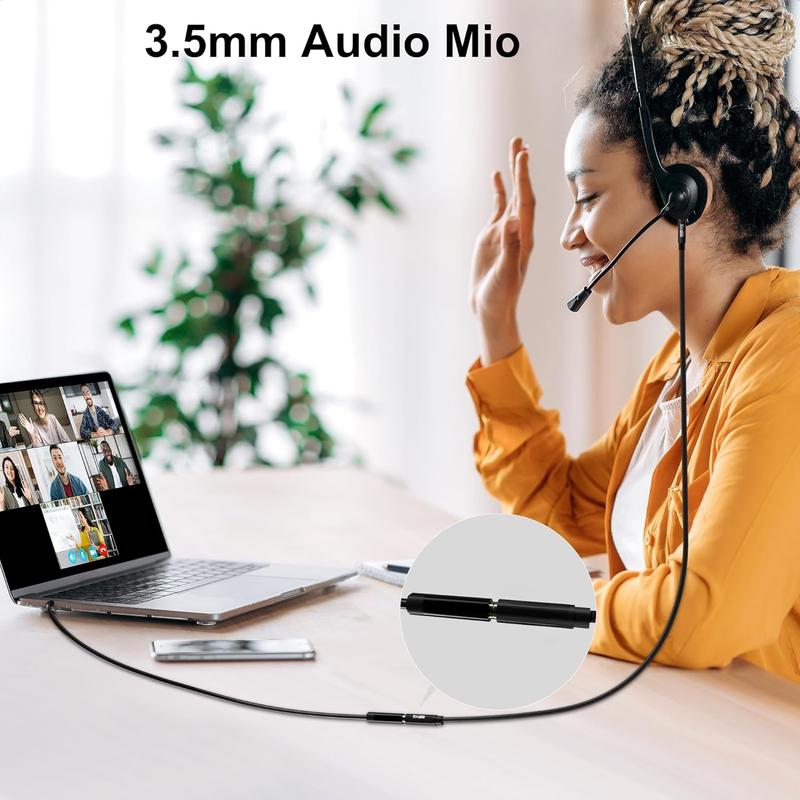 3.5mm Headphone Extension  20FT, 4 Pole TRRS 1 8 inch Male to Female Stereo Audio Cord, Nylon Braided, Microphone Compatible, for Headphone, iPad, Smartphone, Media Players, Tablet- Slim