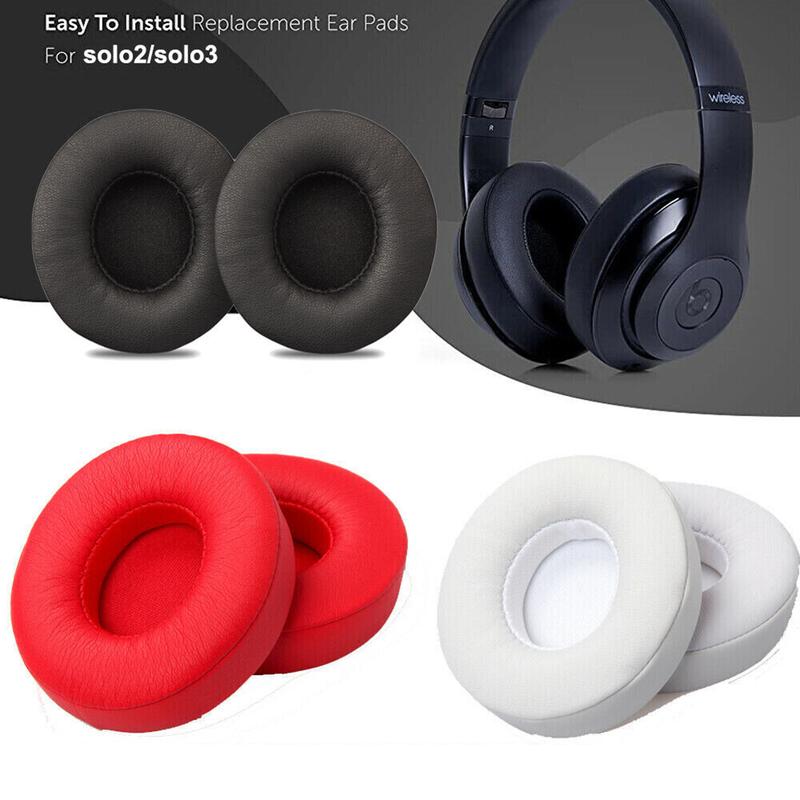 Replacement Ear Pads Tips Cushion Cover for Beats by Dr Dre Solo 2 & Solo 3 Wireless Protection