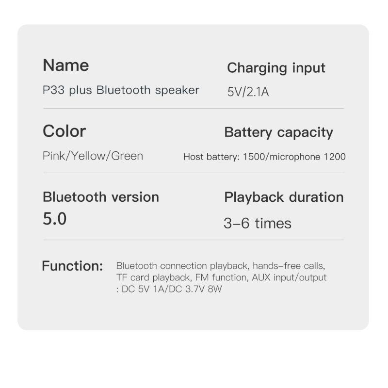 Vintage Wireless Speaker, 1 Set USB Rechargeable Portable Bluetooth-compatible Speaker with Microphone, Retro FM Radio Function Speaker for Home