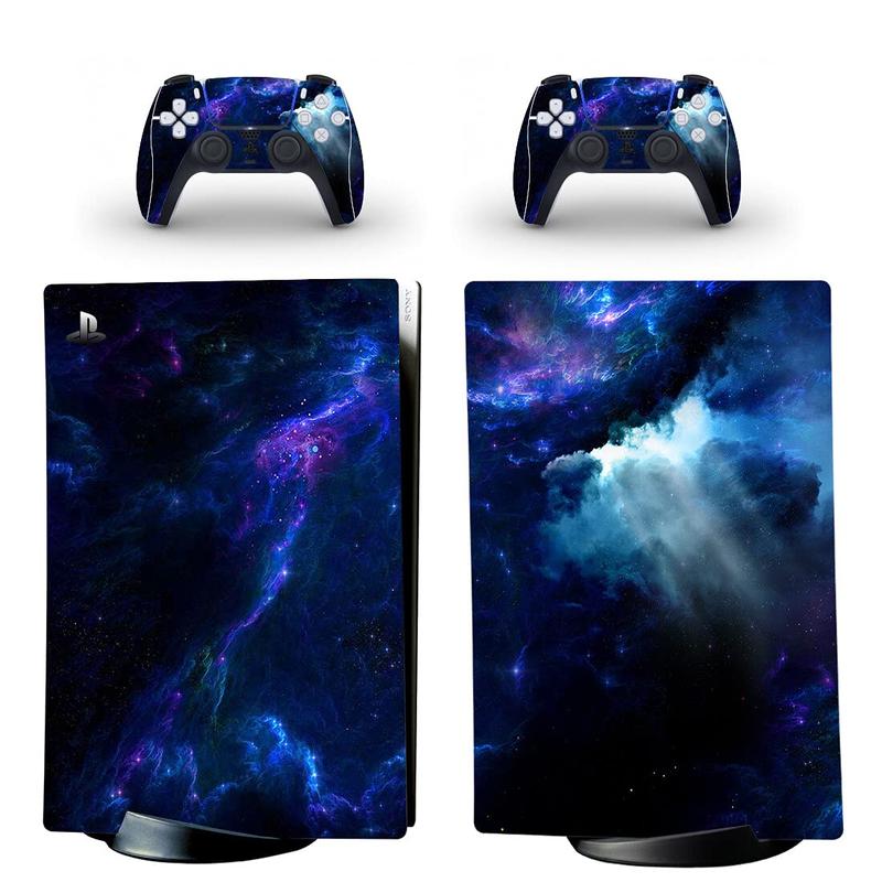 Full-Body Vinyl Skin Decal Wrap for PS5 Digital Edition Console - Includes Two Free Controller Stickers - PS5 Digital Accessories - Gaming Console Protection