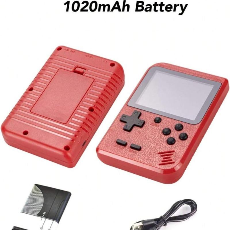 HUHU Retro Handheld Game Console With 400 Classic Games, 2.4 Inches HD Screen 1020 MAh Battery Rechargeable Handheld  Arcade Charging