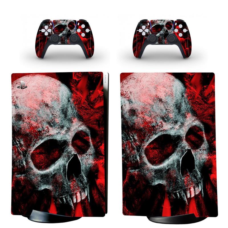 Full-Body Vinyl Skin Decal Wrap for PS5 Digital Edition Console - Includes Two Free Controller Stickers - PS5 Digital Accessories - Gaming Console Protection