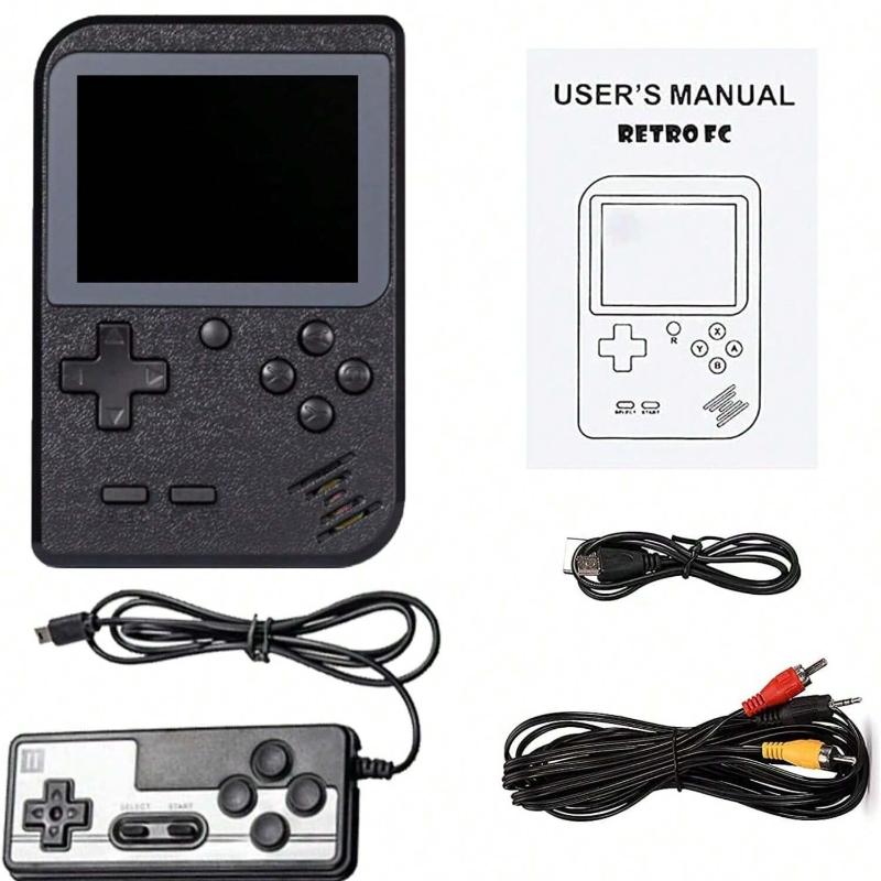 HUHU Retro Handheld Game Console With 400 Classic Games, 2.4 Inches HD Screen 1020 MAh Battery Rechargeable Handheld  Arcade Charging