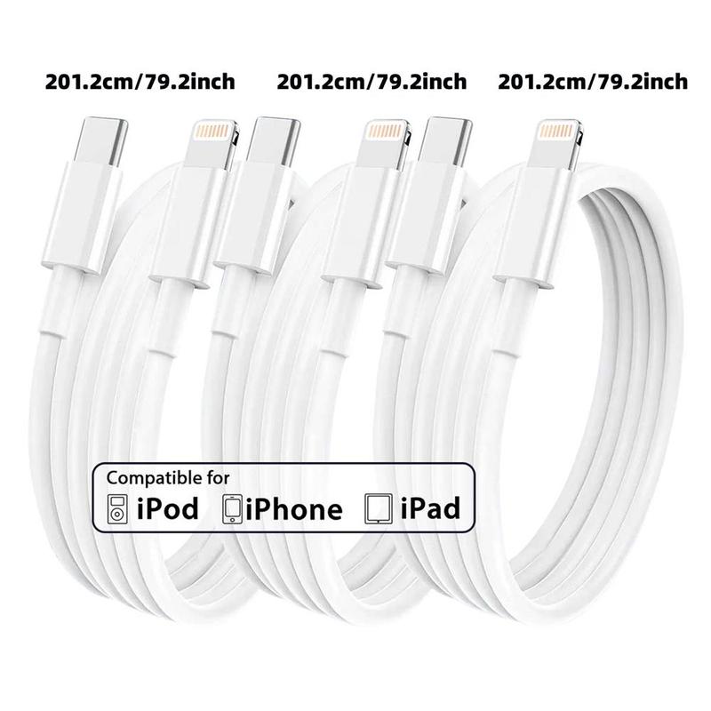 20W 6.6FT [Apple MFi Certified] Type-C for Lightning Fast Charging Cable for iPhone 14 13 12 Pro Max 11 Pro iPad Mini & More, Car Charger, Phone Accessories