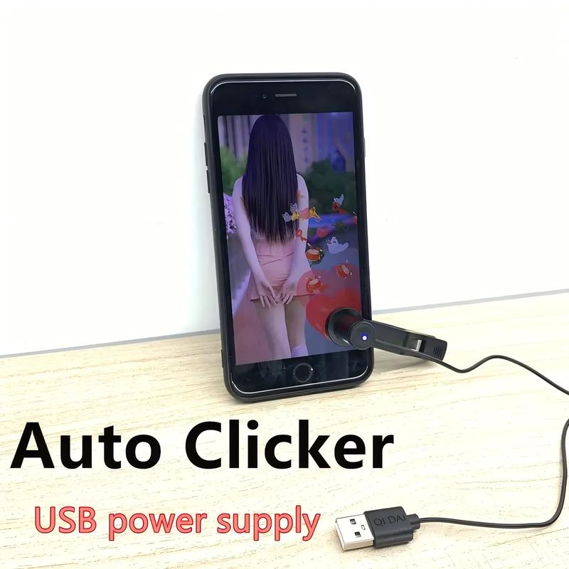 Auto Clicker For IPhone, IPad Screen Device Automatic Tapper For Android IOS Simulated Finger Continuous Clicking Adjustable Speed Physical Clicker Suitable For Games Live Broadcasts Likes Reward Tasks