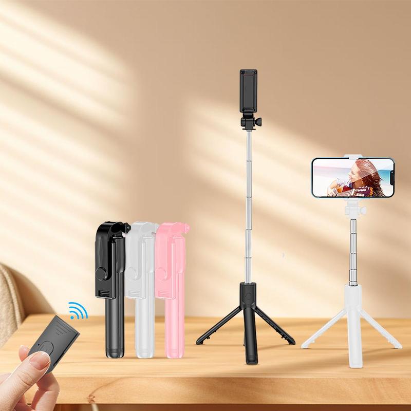 Portable Selfie Stick Tripod, 1 Count 360-Degree Rotatable Live Streaming Selfie Stick with Remote Control, Selfie Accessories for Travel, Outdoor, Party