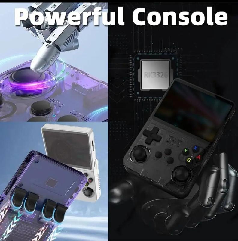 Christmas Surprise, Gift R36S Portable Retro Game Console, Game Room Gadget, 3.5 Inch iPS Screen Retro Game Console, Rechargeable Handheld Game Device with 16000+ Games and 20+ Emulators