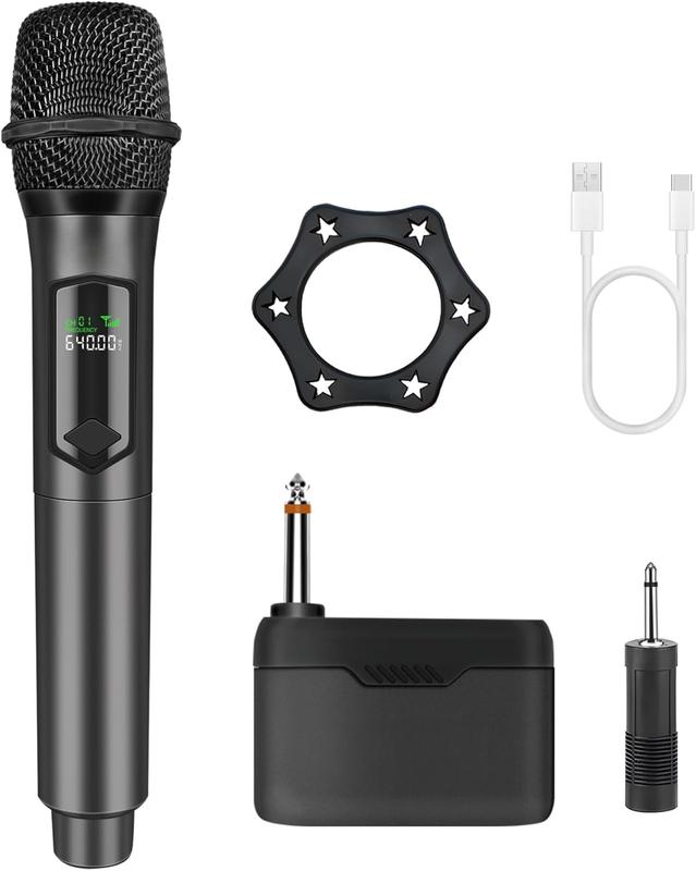 Microphone,Professional Handheld  Dynamic Microphone System with Rechargeable Receiver 160 ft,Karaoke Microphone Kit for Singing,Wedding,DJ,Party,Speech,Church,M50