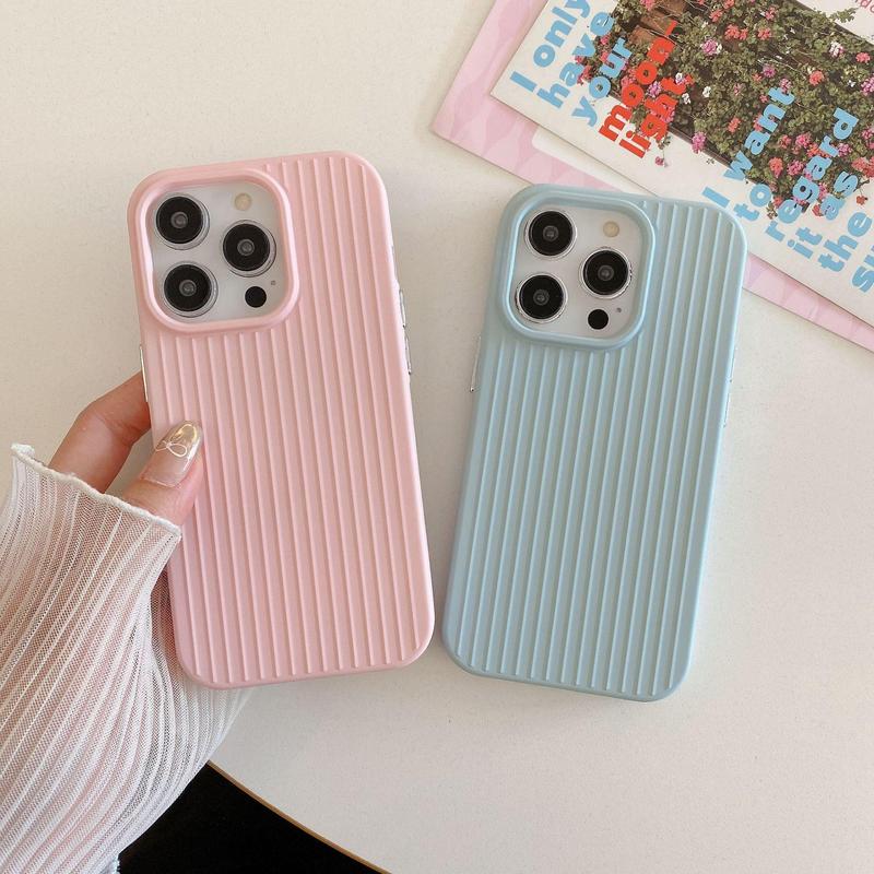 Solid Color Phone Case, Fashionable Anti-drop Phone Protective Cover, Phone Accessories Compatible with iPhone 15 14 13 12 Pro Max