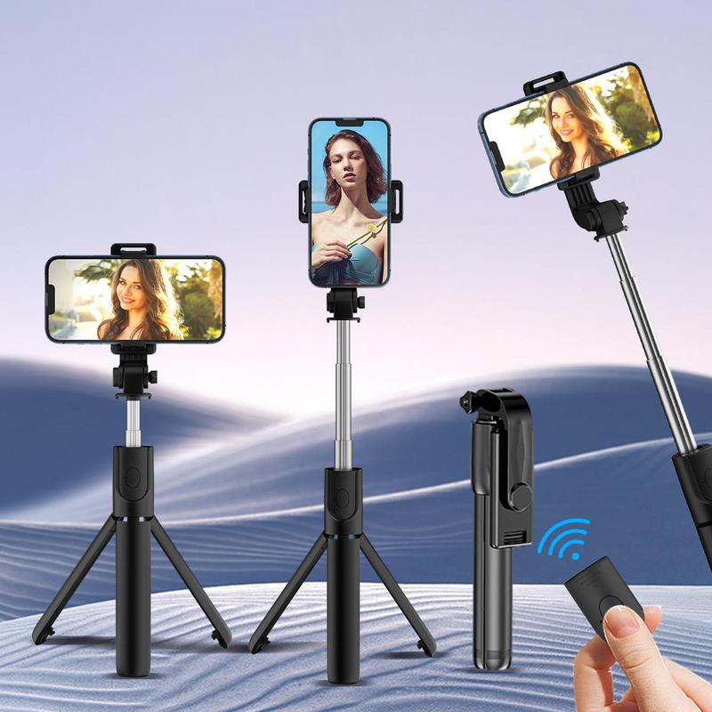 Portable Selfie Stick Tripod, 1 Count 360-Degree Rotatable Live Streaming Selfie Stick with Remote Control, Selfie Accessories for Travel, Outdoor, Party