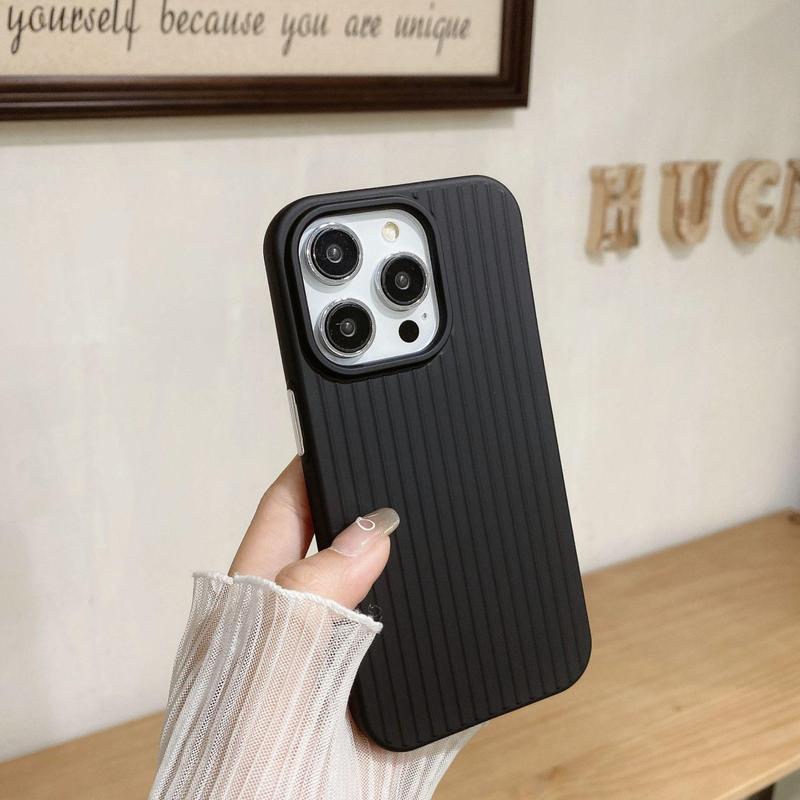 Solid Color Phone Case, Fashionable Anti-drop Phone Protective Cover, Phone Accessories Compatible with iPhone 15 14 13 12 Pro Max