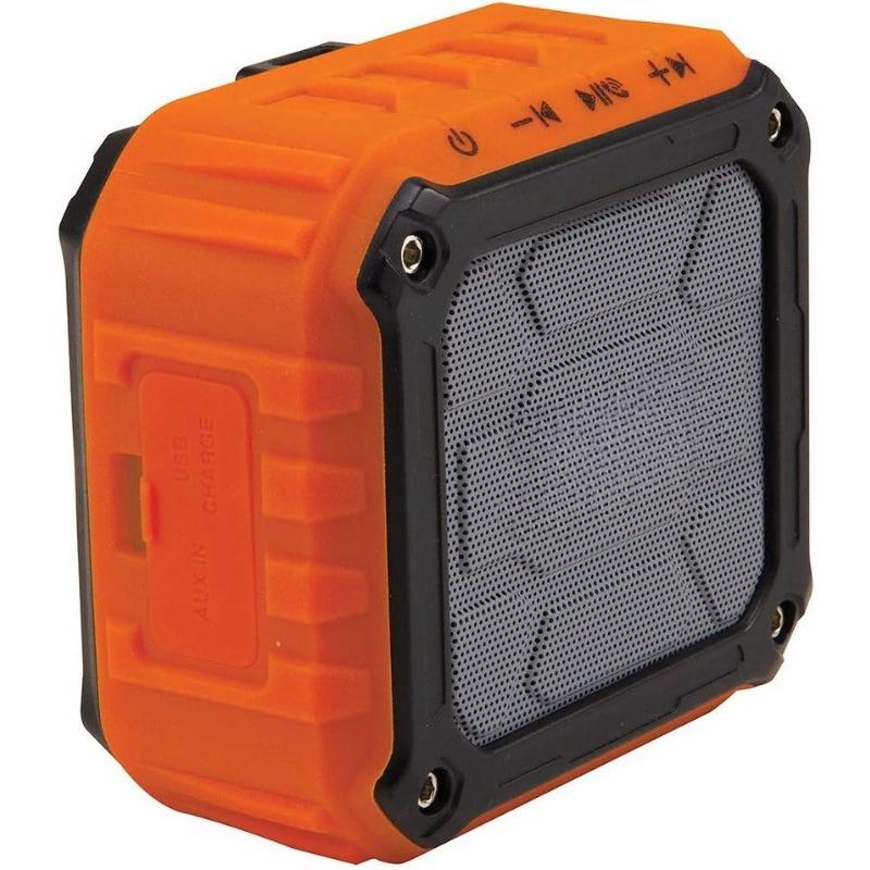 AEPJS1 Bluetooth Speaker, Wireless Portable Jobsite Speaker Plays Audio and Answers Calls Hands Free, IPX5, Worksite Ready