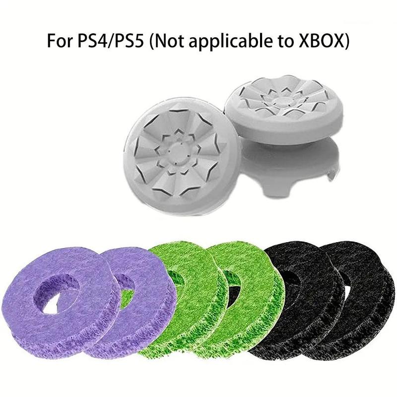 Silicone Aim Assist Rings For PS4 Controller PS5 Controller Switch Pro Controller, Not applicable to XBOX, Enhanced Grip Precision Control With Bonus Performance Thumbsticks, Controller Accessories