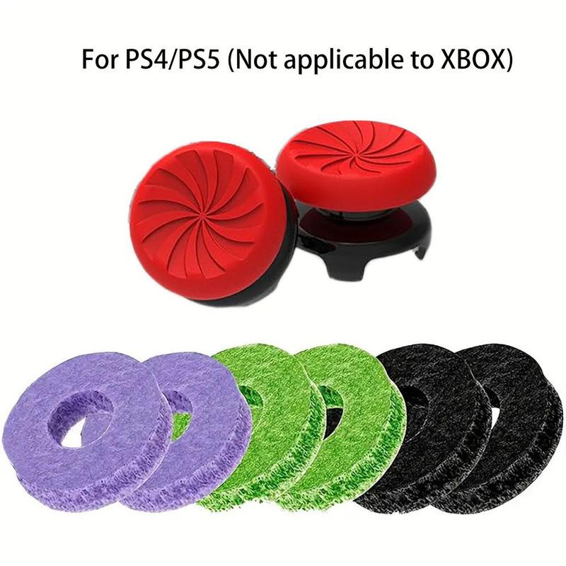 Silicone Aim Assist Rings For PS4 Controller PS5 Controller Switch Pro Controller, Not applicable to XBOX, Enhanced Grip Precision Control With Bonus Performance Thumbsticks, Controller Accessories