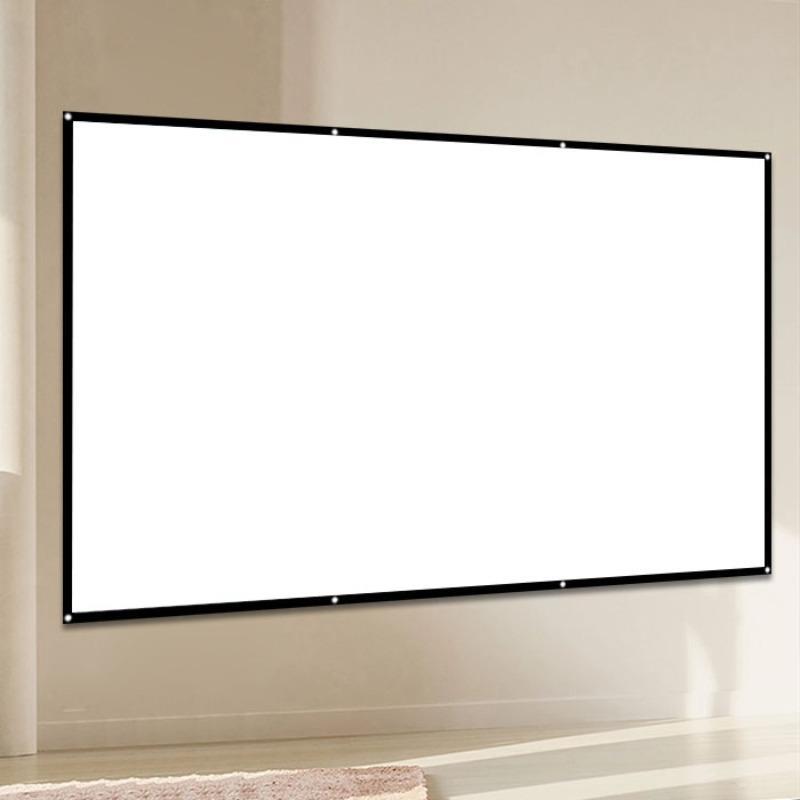 Thickened Portable Projector TV Screen, 1 Count Foldable Washable Anti-wrinkle Screen, Home Cinema Projector Accessories