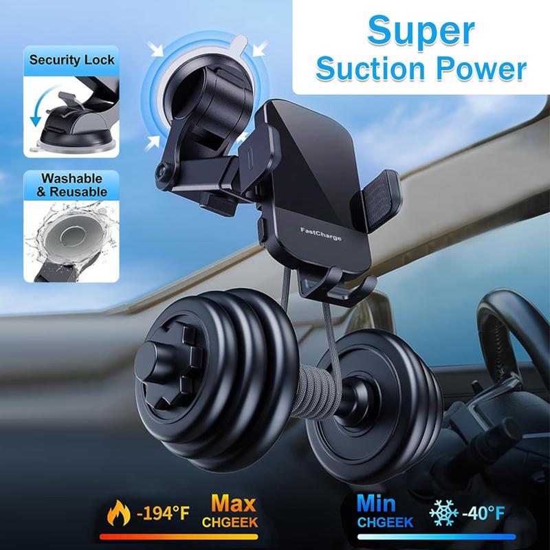 Wireless Auto-Clamping Car Charger: 15W Fast Charging Phone Holder for iPhone 15 14 13 12 11 Pro Max, Samsung Galaxy S23 S22 S21