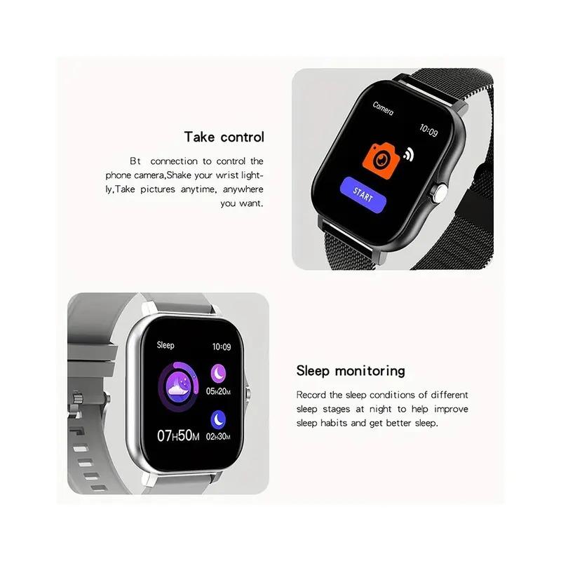 2023 ''inch color screen Bluetooth call blood oxygen pressure monitoring smart watch women men Smart Watch