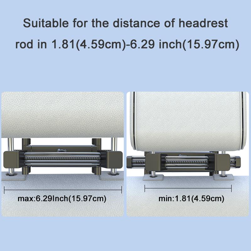 Seat Headrest Tablet Stand Mount Cradle for Rear Passengers, Car Tablet Holder Compatible with All Tables Size 4.7