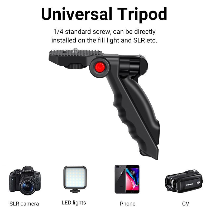 Portable Wireless Microphone & Tripod & Phone Clip & LED Fill Light & Selfie Control Set, 1 Set Vlogging Kit, Professional Camera Accessories for Live Streaming