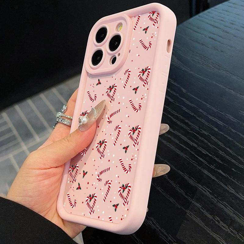 Cute Christmas Themed Phone Case, Decorative Phone Protector Cover, Phone Accessories Compatible with iPhone 11 12 13 14 15 16 Pro Max