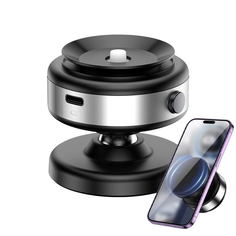 Christmas Gift, 360° Rotatable Car Magnetic Phone Holder, Car Navigation Holder, Vacuum Adsorption & Magnetic Adsorption Double-sided For Windshield and Dashboard, Kitchen,Bedroom, Office, Multifunctional Phone Accessories for iPhone & Android Smartphone