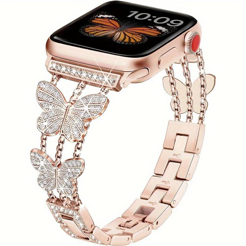 Fashionable Watch Band (Band Only), Stylish Watch Band for Women, Replacement Watchband Compatible with iWatch Series 9 8 7 6 SE 5 4 3 2 1