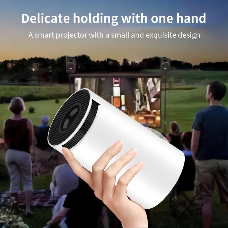 [Christmas Gift]7000 Lumens Portable Mini Projector - WIFI 6,4K 1080P Support, 180° Rotatable, Auto Keystone, Smartphone, and Movie Nights Audio Bluetooth