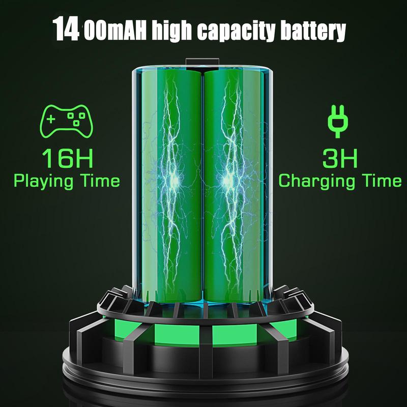 Rechargeable Battery Pack with Type-C to Micro USB Charging Cable, Controller Battery Pack for Xbox One XBX XBS XBSX