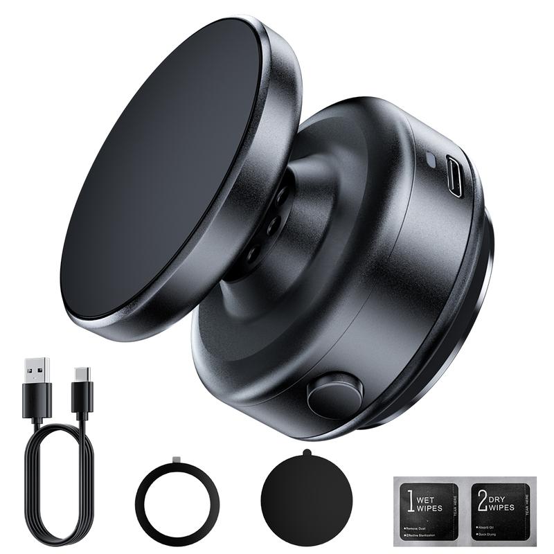 Universal Vacuum Magnetic Mount,360°Rotation Magnetic Car Phone Holder,Magnetic Vacuum Adsorption Car Mobile Phone Holder for Car,All Phone, Kitchen, Mirror, Bath