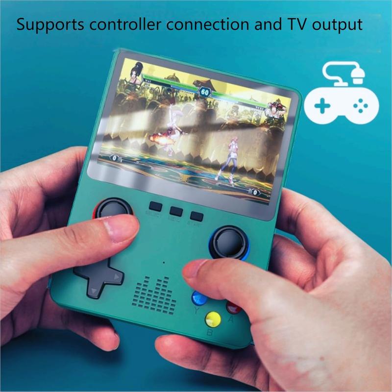 X6 Game Console, X6 Handheld Game Console, X6 Retro Game Console 10000+ Games, 3.5 Inch Screen Mini Retro Game Console, Dual 3D Joystick, Game Console X6 Supports 2 Player , Tv Output (Double - Green)