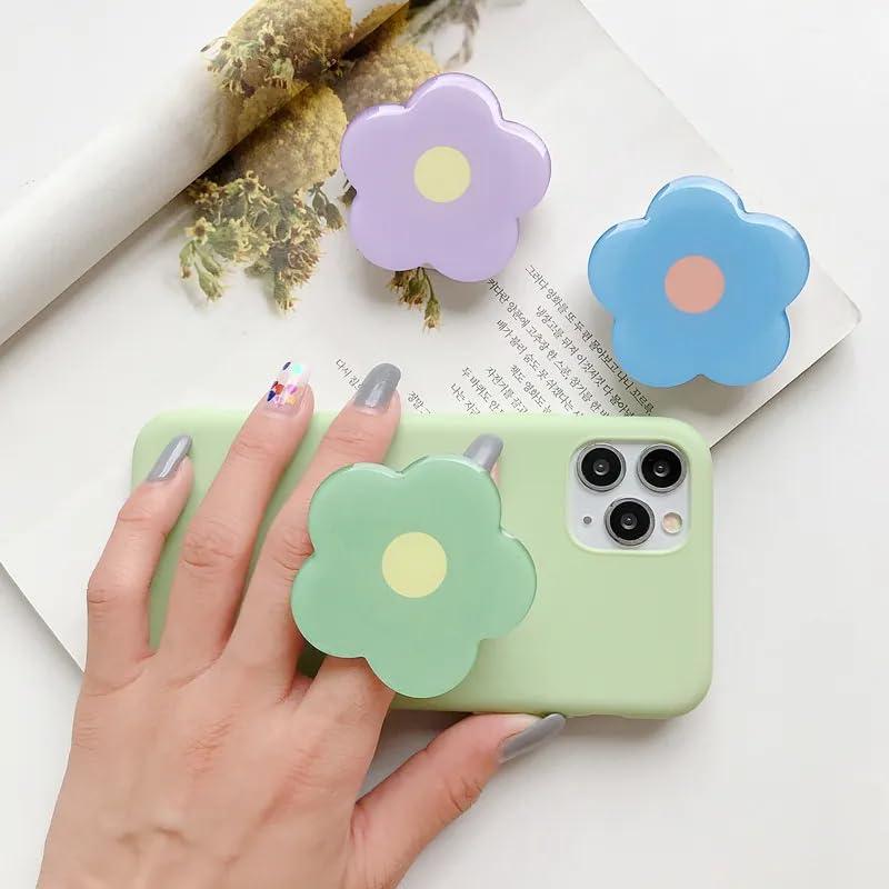 Cute Flower Shaped Phone Holder, Multi-functional Mobile Phone Grip Stand Holder, Phone Accessories for Smartphone Tablet Cell Phone