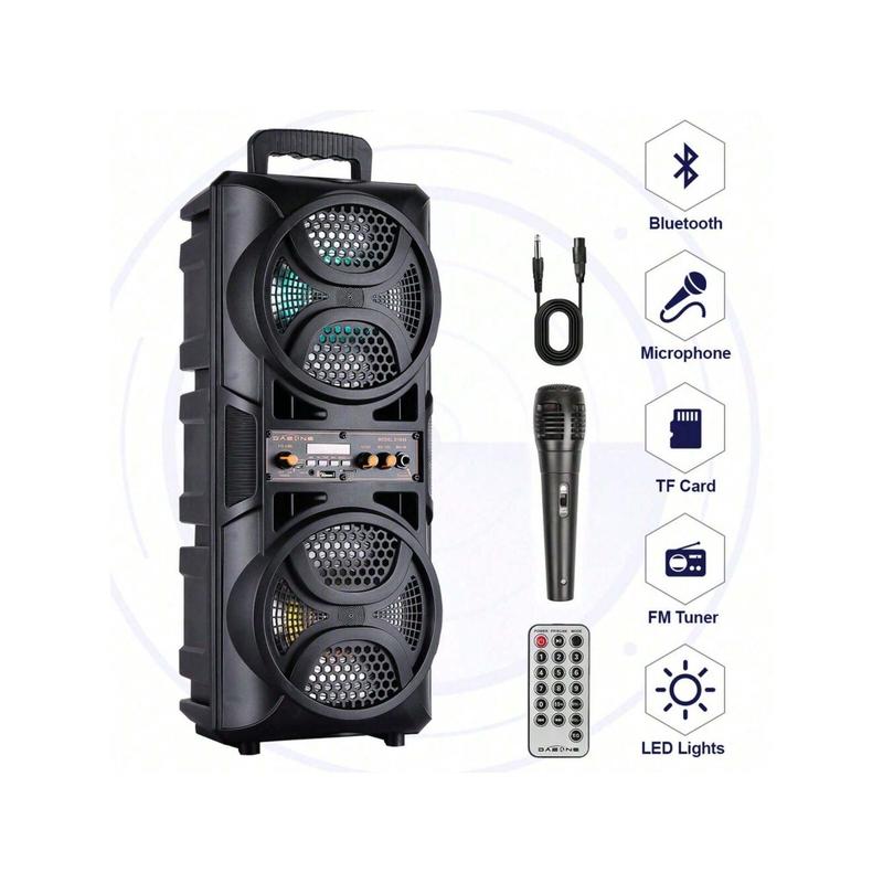 3000W Portable Bluetooth Speaker Sub Woofer Heavy Bass Sound System Party+Remote