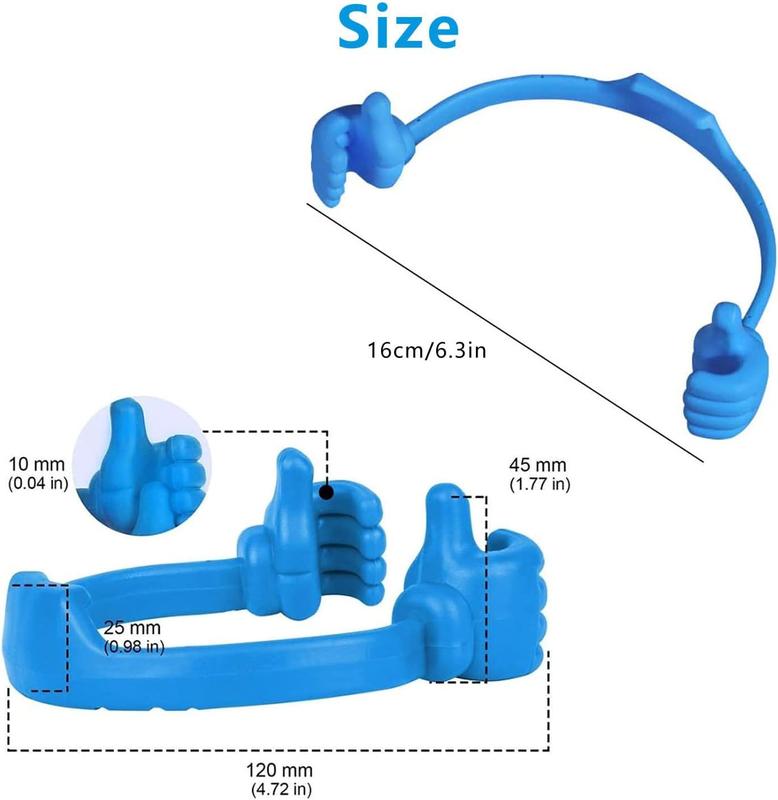 Thumbs Up Lazy Phone Stand Gifts for Christmas, Universal Cell Phone Holder for Desk,Cellphone Holder Smartphone Stand Holder for  iPad  and More (Blue)