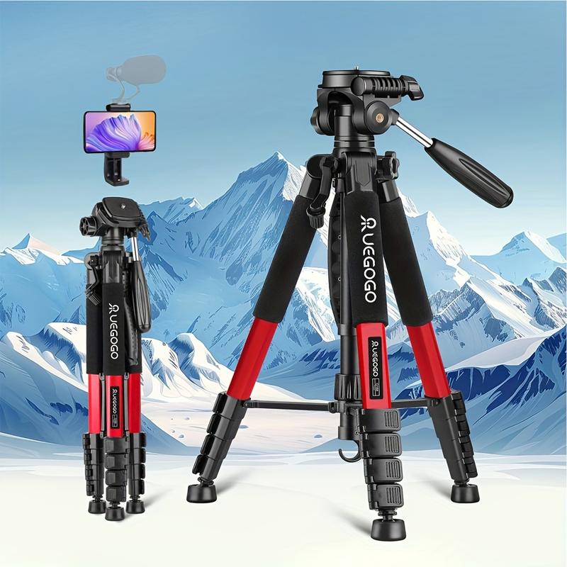 UEGOGO 74-Inch Professional Tripod for Cameras & Smartphones - 360° Rotation, Aluminum Alloy with Carrying Case - Ideal for Photography & Videography