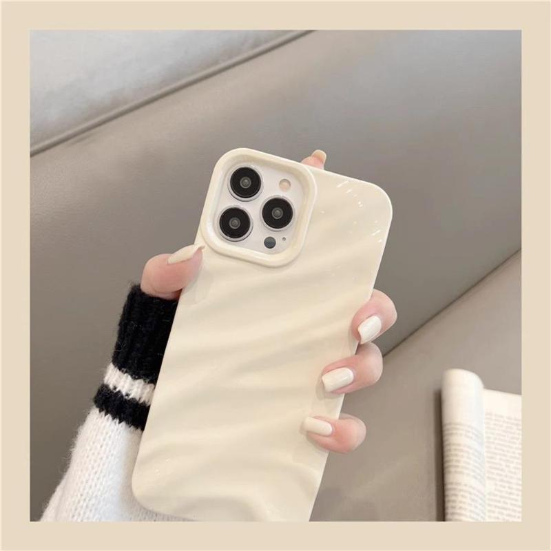 Simple Wave Pattern Phone Case, Decorative Phone Protector Cover, Shockproof Phone Cases, Phone Accessories Compatible with iPhone 12 13 14 iPhone 15 16 Pro Max Case