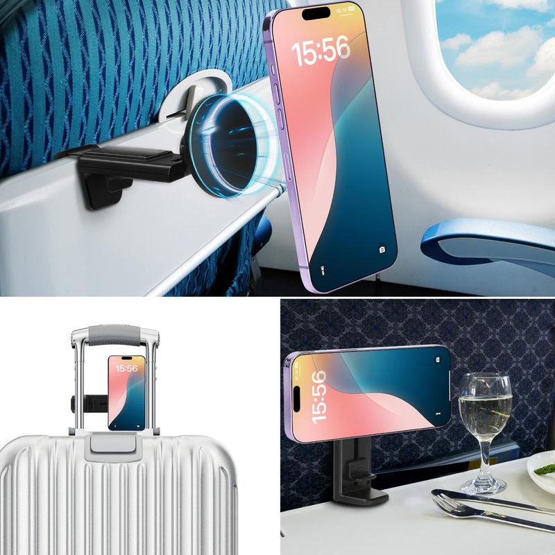 Magnetic Phone Holder for Magsafe, Handsfree Phone Stand, Car Rear Seat Phone Holder, Phone Holder for iPhone 16 15, Flying Travel Accessories