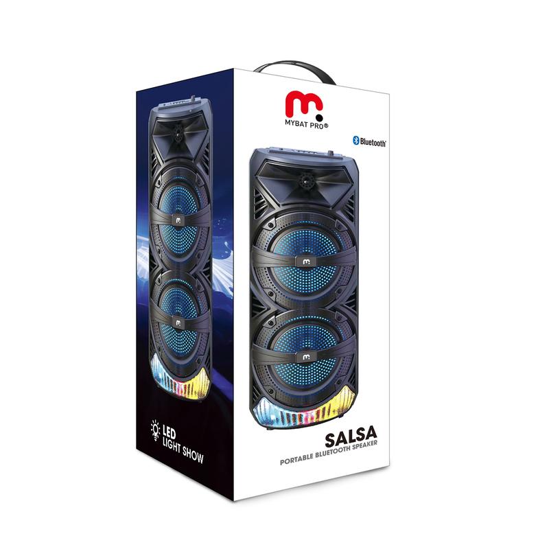 MyBat Pro Salsa LED Bluetooth Speaker - Black