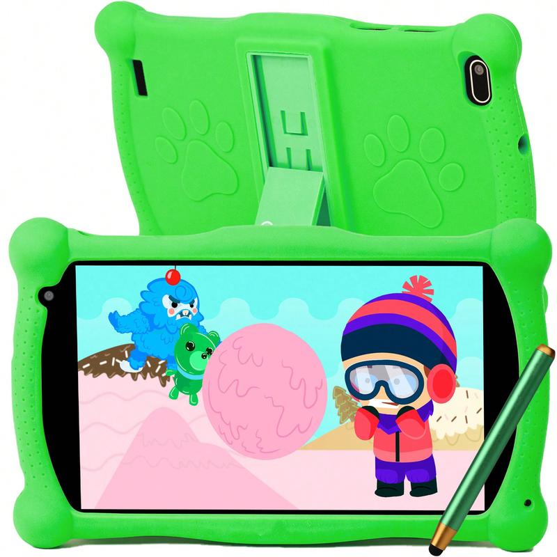 Children's tablet V10, 7-inch HD, 3-7 years old, with camera, parental control -16GB, WiFi, with teacher approved application and stylus