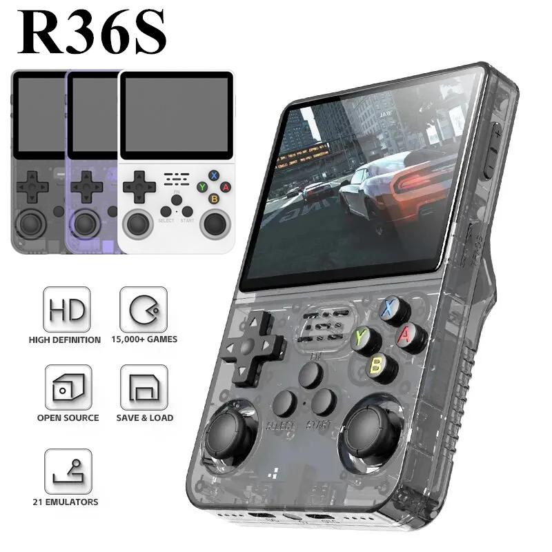 R36S Retro Handheld Video Game Console Linux System 3.5 Inch IPS Screen Portable Pocket Video Player 128GB Games Gift