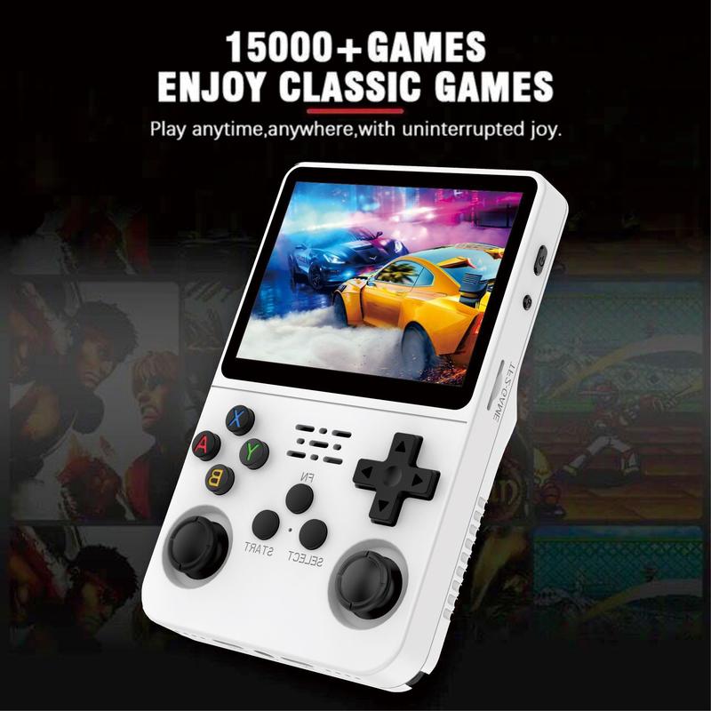 R36s Retro Video Game Console Linux System Rechargeable Handheld Game Device with 10000+ Games 3.5-in IPS screen Portable Gaming Preinstalled Gamess game  boy