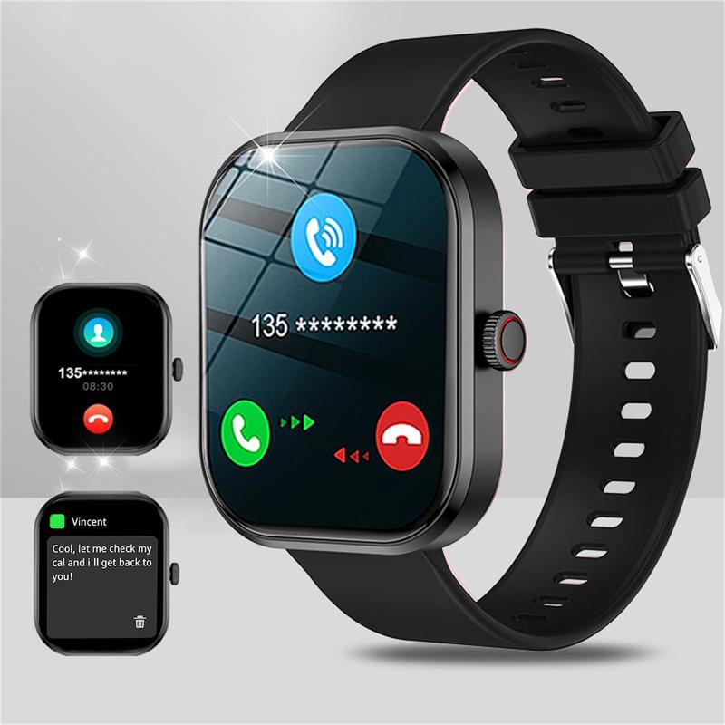 Smart Watch with Wireless Calling Dial, Multiple Sport Mode, Calling Reminder and Rejection, SMS Reminder, Custom Wallpaper, Smart & Wearable Devices for iPhone Andriod, Men's Tech Gadgets 2024